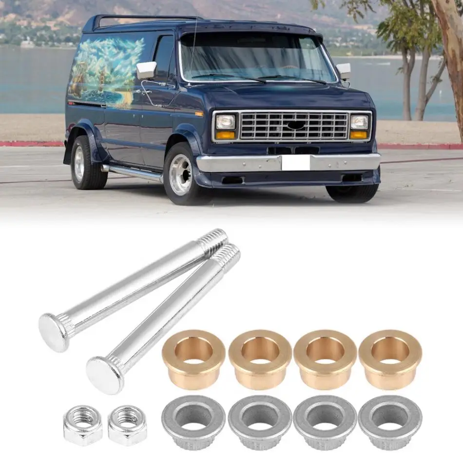 Car Front Door Hinge Pin And Bushing Repair Kit 2 Pins Lock Nuts 1 Door For Ford For Lincoln For Mercury Explorer Sport YC101493