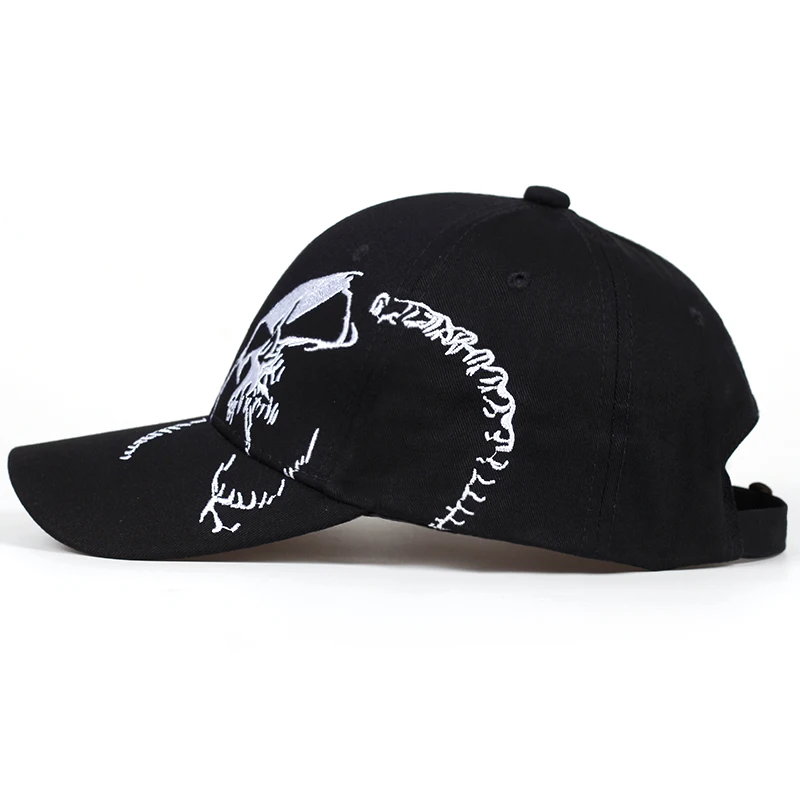 High Quality Unisex Cotton Outdoor Baseball Cap Skull Embroidery Snapback Fashion Sports Hats For Men & Women Cap Bone Garros