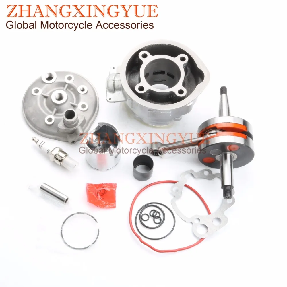 90cc Cylinder Kit & Bakelite Crankshaft for YAMAHA AM3-AM6 TZR DT XP6 XR6 50 49mm/12mm