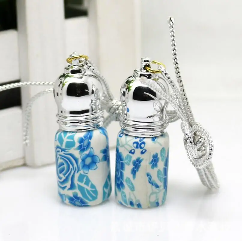 3ML Empty Polymer Clay Perfume Refillable Bottles Glass Essential Oil Roll On Roller Ball Bottle LX1521