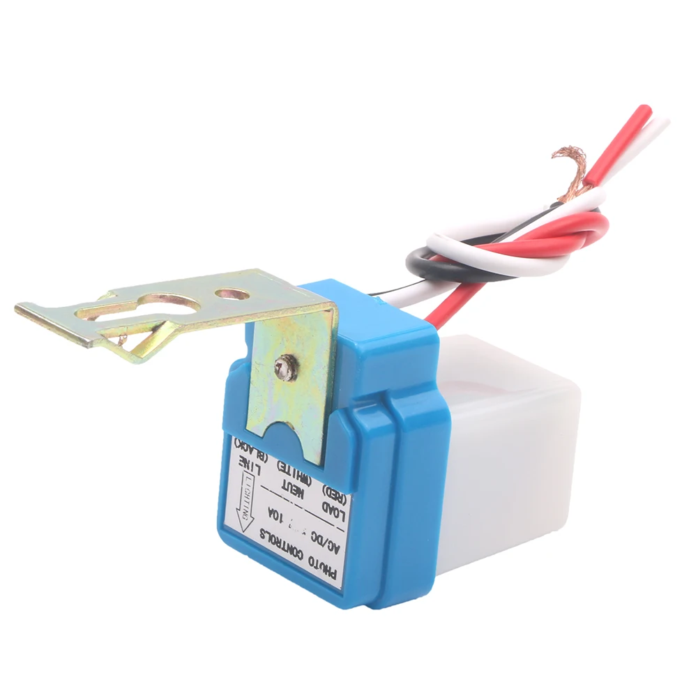 AC DC 10A Photoswitch Photocell Street Light Lamp Auto On Off Sensor Switch 12V 24V 110V 220V