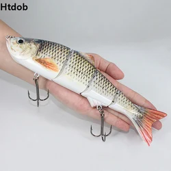 25cm 135g New Artificial Bait Big Fishing Lure 4 Segment Sinking Swimbait Crankbait Hard Bait Slow Big Game Fish Lure