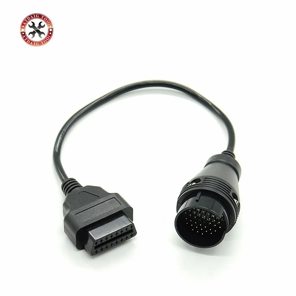 High Quality MB 38 Pin to 16 Pin OBD2 OBD Diagnostic Adapter For Mercedes 38 pin OBD 38pin Connector For Benz Free Shipping