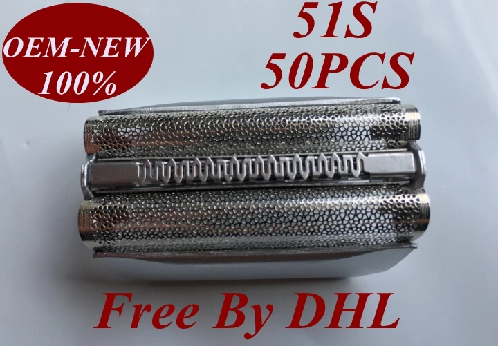 

50Pcs 51S 51B Shaver foil Replace head for BRAUN 8000 Series 5 ContourPro 360 Complete 550 570cc 5643 5644 5645 8970 8975 8985