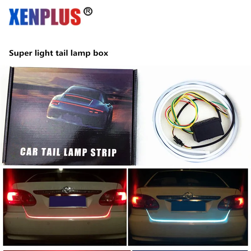 Xenplus 車のリアトランクライトストリップ LED 装飾ランプテールライト警告ライト動的ブレーキターン信号ランプ用