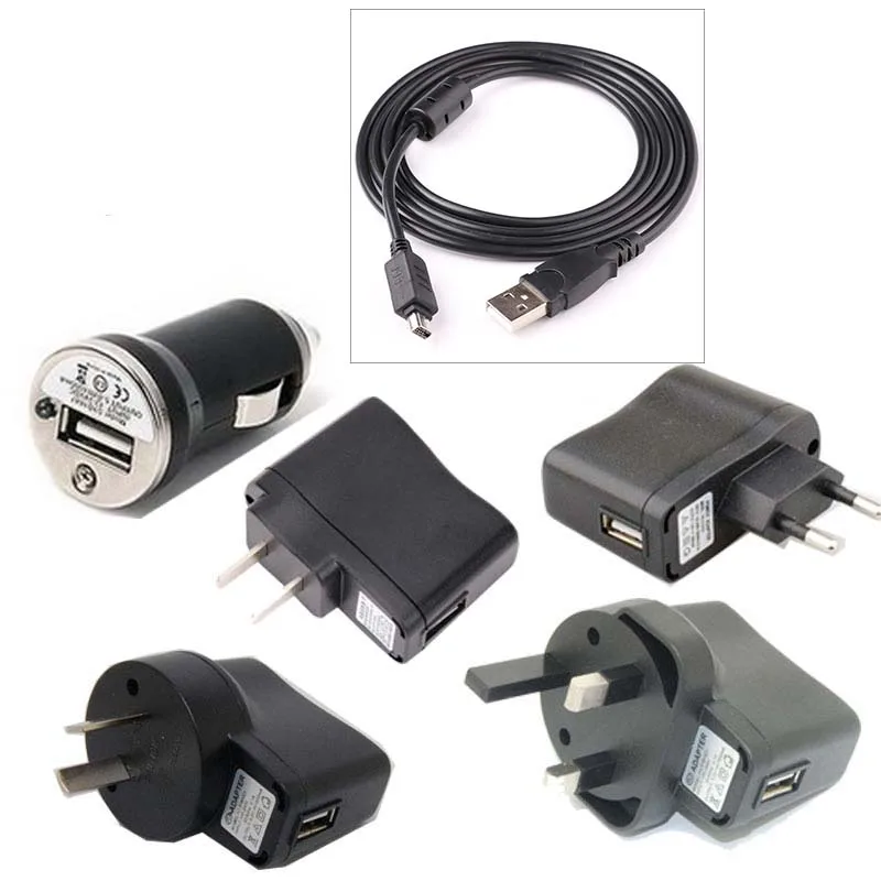 USB AC/DC Adapter Camera Battery wall travel Charger cable for Olympus TG-310 TG310_FE-4020_TG-320_TG-2 iHS_TG-620 TG620_bx