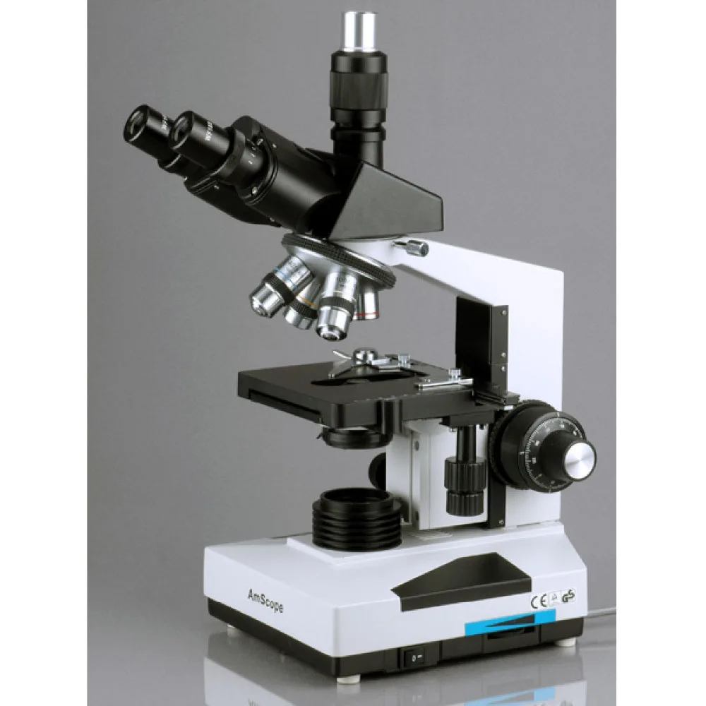 LED Trinocular Biological Microscope--AmScope Supplies 40X-2000X LED Trinocular Biological Compound Microscope