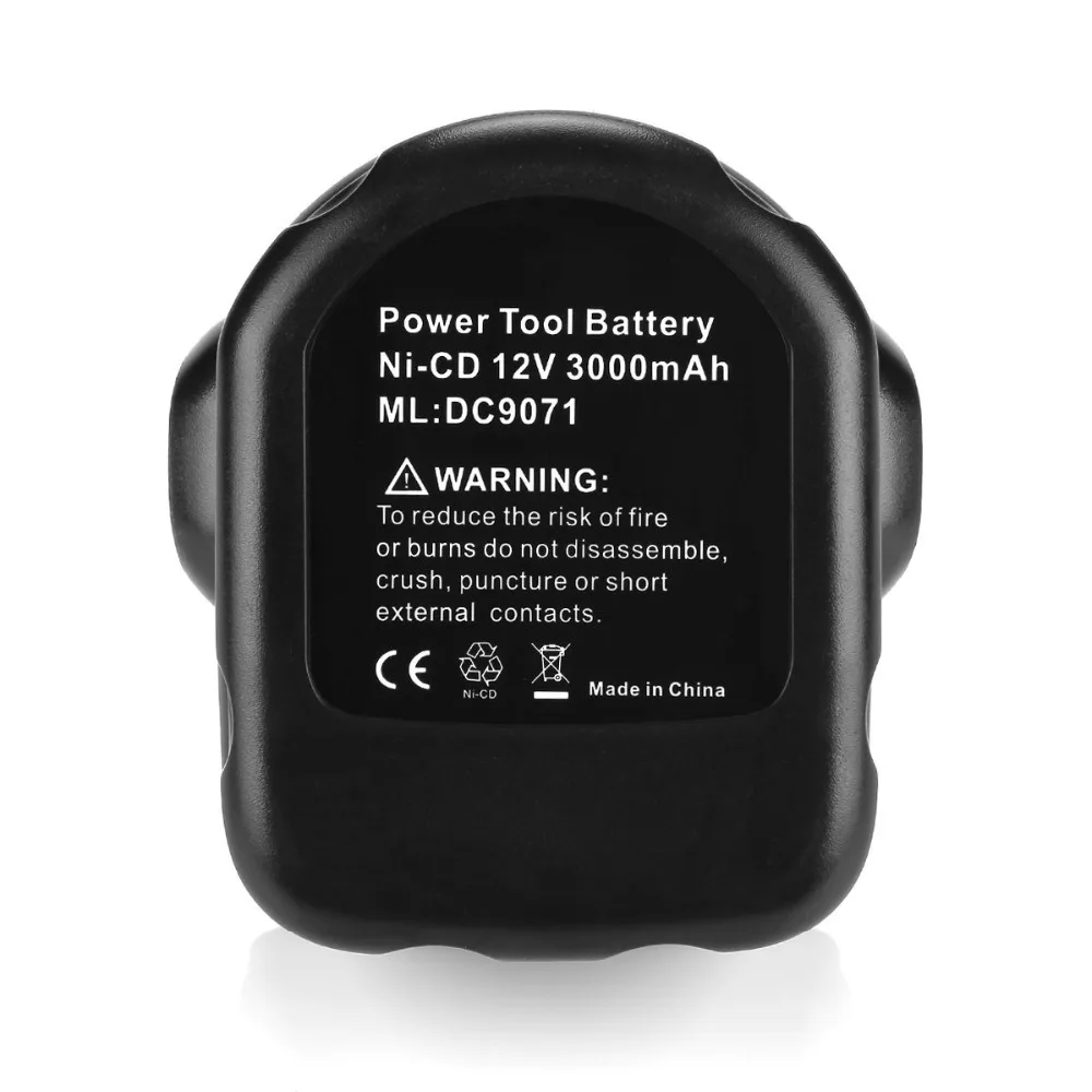 Batteria per elettroutensili 12V 3500mah per Dewalt DW981KQ, DW052Z, DW907Z DW907 DW907K2 DW907K2H DW953,DW981,DW940K,DC612KA DW924K2