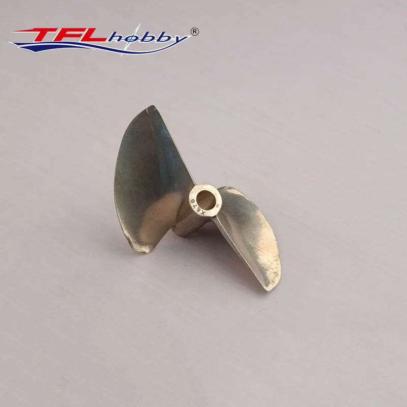 TFL Genuine Parts! 2 Blade Hole Dia 6.35mm*67mm/70mm/72mm  Copper Propeller for RC boat