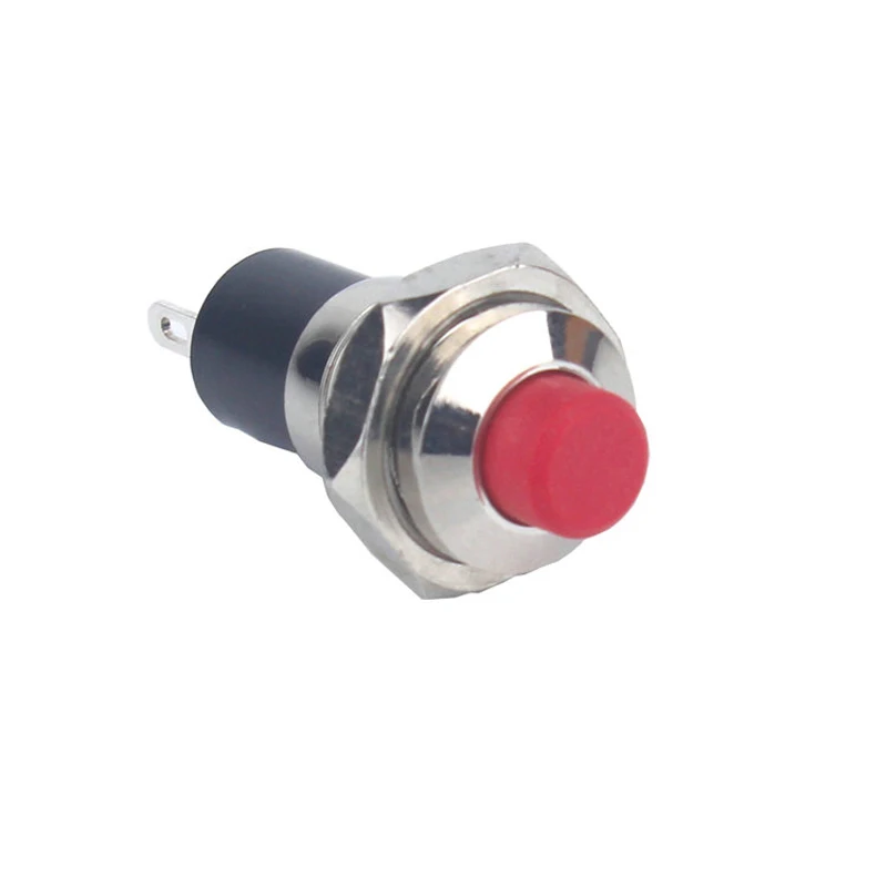 

W01 Red small OFF-(ON) 0.5A 2 PIN momentary ON Start stop 7mm electrical push button