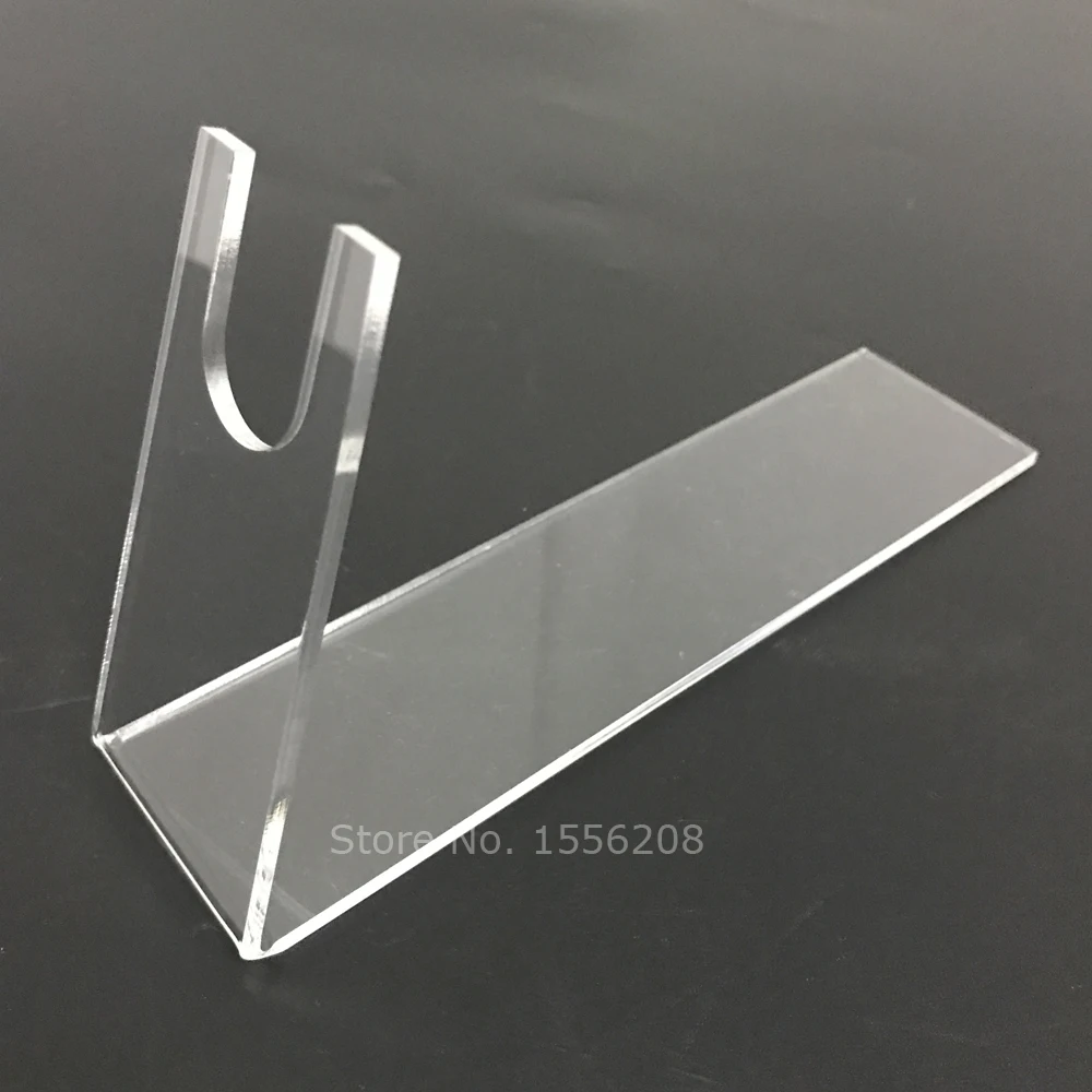 20pcs/lot Small Size Clear Plexiglass Pistols Holder Acrylic Gun Display Stand Holder 20mm Slot Width