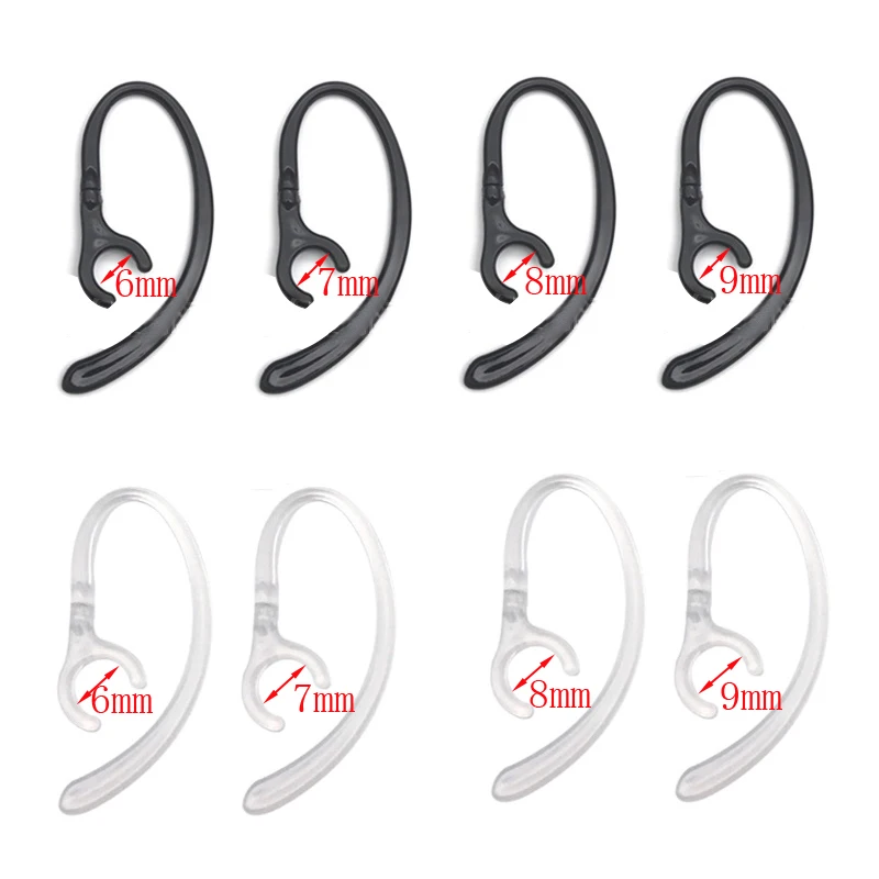 2pcs/4pcs Earphone Clip Hook Earhook Headphone Ear hook hanger for Bluetooth Headset 6.0mm 7.0mm 8.0mm 9.0mm
