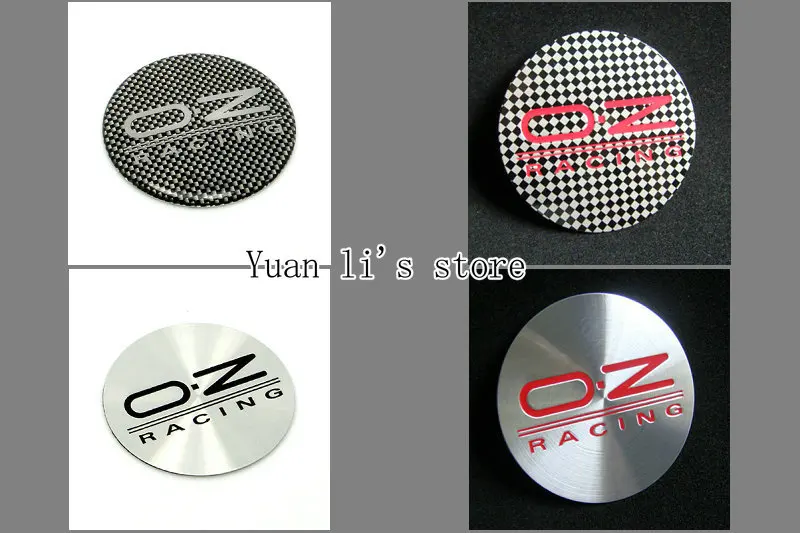 10 Set(1 Set=4pcs) Alloy Tyre Wheel Center Hub Cap Rims OZ O.Z Racing Emblem Badge Stickers   Car Styling