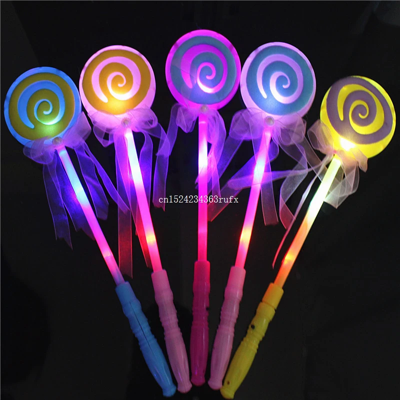 100pcs Lollipop Glow Sticks Dark Party Lights Bracelets Glow Sticks Wedding Decoration Flashing Led Toys Light Sticks