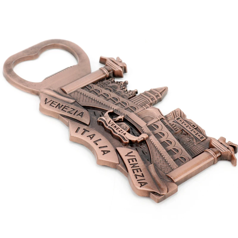 dongsheng Fashion St. Mark\'s Square Venice Italy Metal Keyring Italia Venezia Keychain Bottle Opener Alloy Key Chains Rings-50