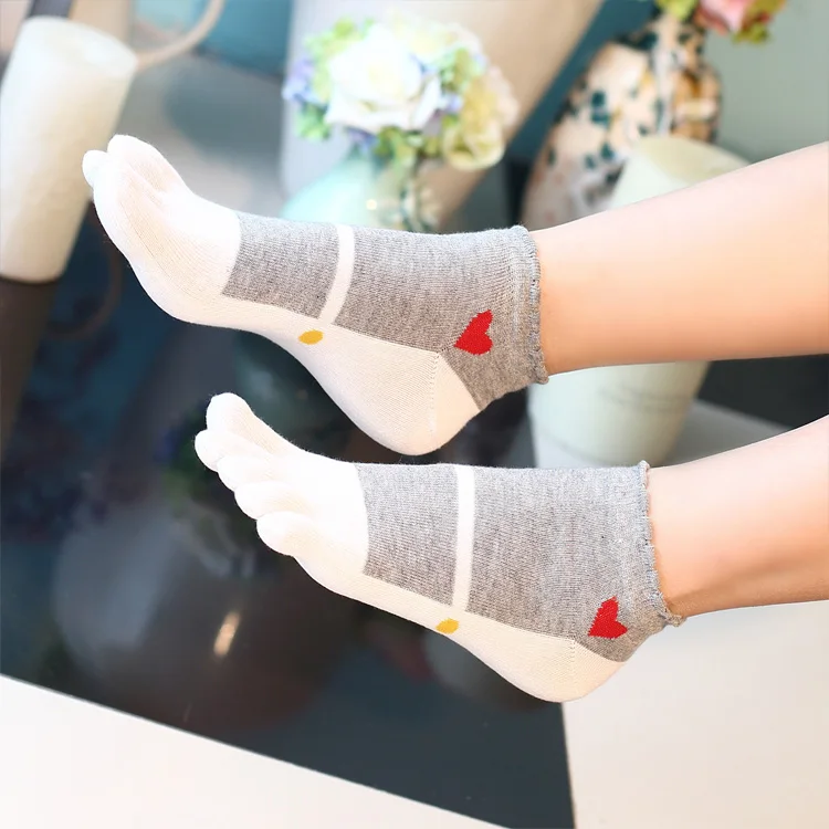 

3 Pairs High Quality Spring Summer Thin Cotton Five Finger Socks 5 Toe Socks Ladies Cotton Breathable Casual Japanese Socks Cool