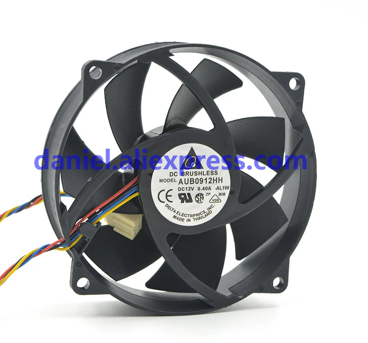 Originele AUB0912HH 12 V 0.40A 9025 CPU vierdraads PWM temperatuurgestuurde stralingsventilator