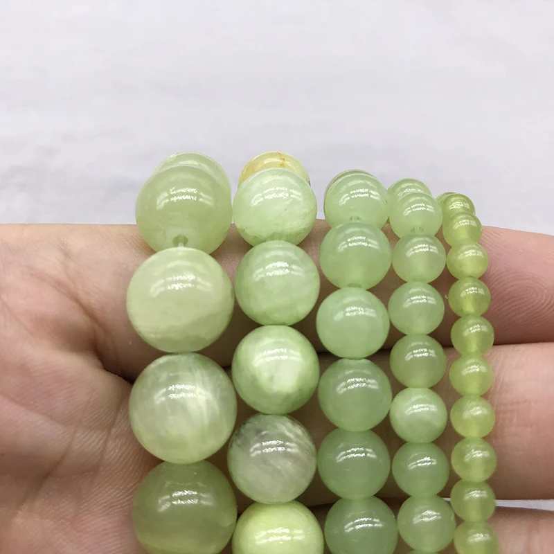 Natural Dark Green Chalcedony 4/6/8/10/12mm Round Loose Bead Bracelet Necklace Earrings Making Jewelry Craft Findings Handmade