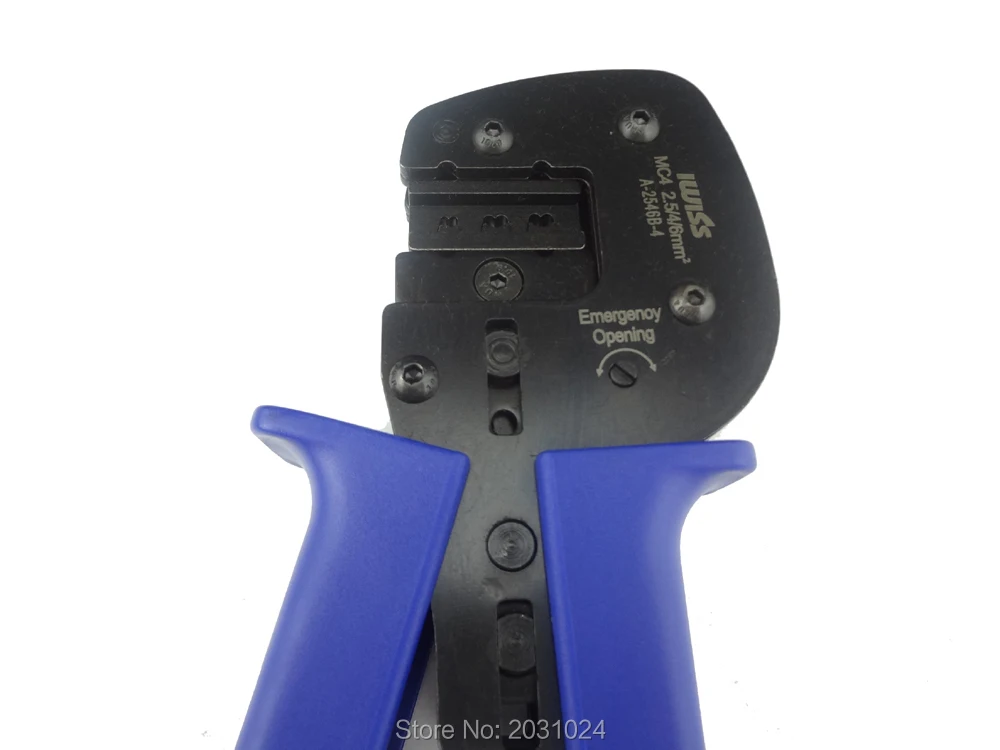 MC alat crimping empat untuk fotovoltaik, untuk panel surya DIY, pengeriting