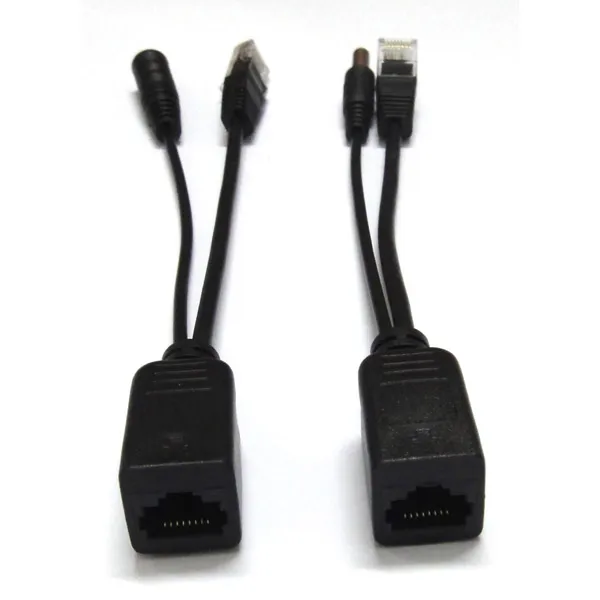 Passive 100 Mbps Power Over Ethernet POE Adapter Kabel RJ45 Poe Splitter Injektor Connector Kit