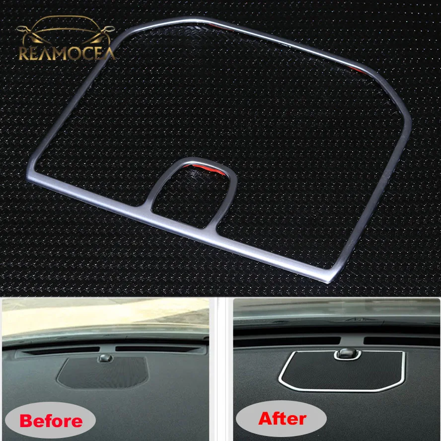 Reamocea Front Dashboard Stereo Speaker Decorative Cover Frame Trim Sticker Fit For Land Rover Discovery Sport 2015 2016-2019