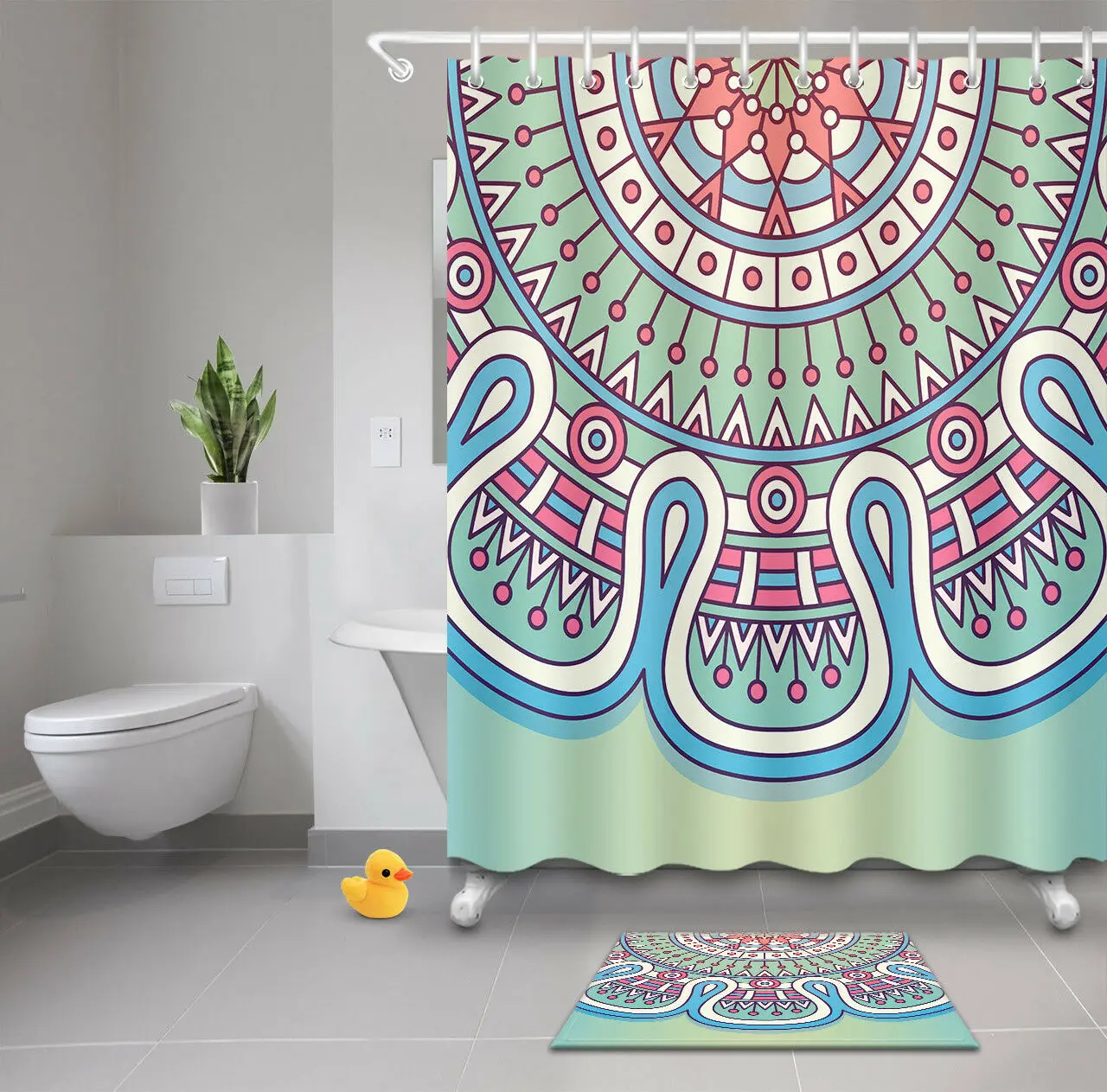 Mandala Islam Mildew Art Waterproof Bathroom Shower Curtain