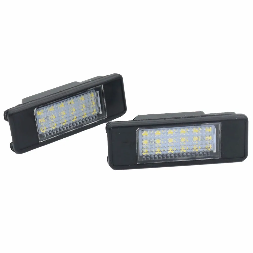 2pcs White LED Car Rear License Plate Light for Peugeot 106 1007 207 307 308 3008 406 407 508 806 CITROEN C2 C3 C4 C5 C6 DS3