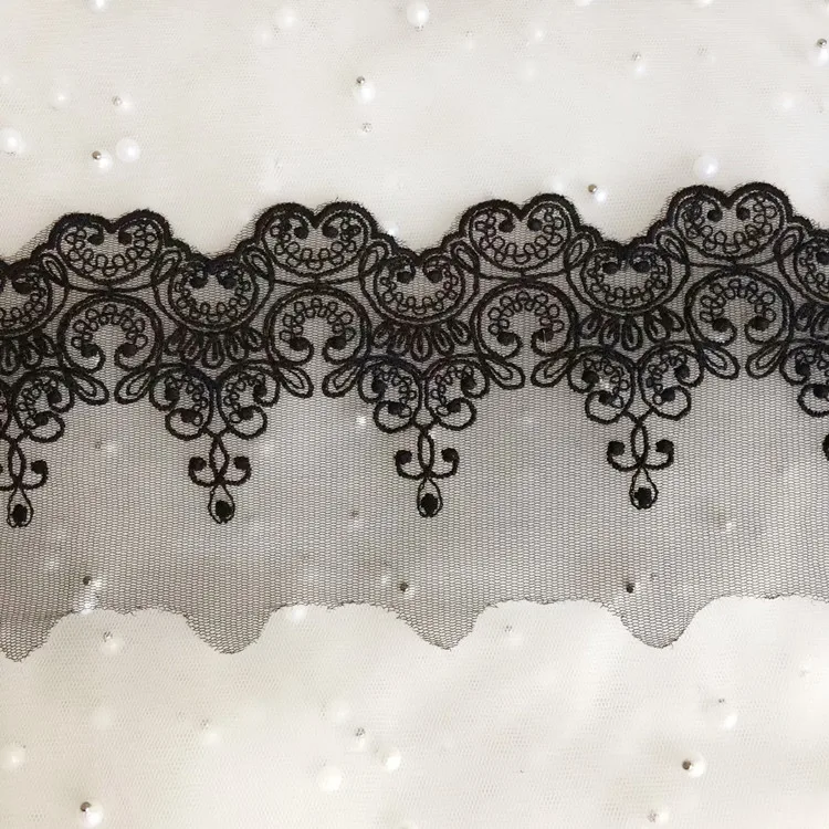 DIY Stoffspitze Schwarz Weiß Süße Herzförmige Spitzenborte DIY Bastelmaterialien Kleidungszubehör Spitzenstickerei RS80 – Detail 5