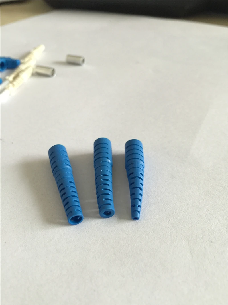 E2000 kit konektor serat dengan tutup (1.0mm) UPC APC dibuat di Cina Aksesori ftth dengan penutup logam pabrik ELINK 100 buah