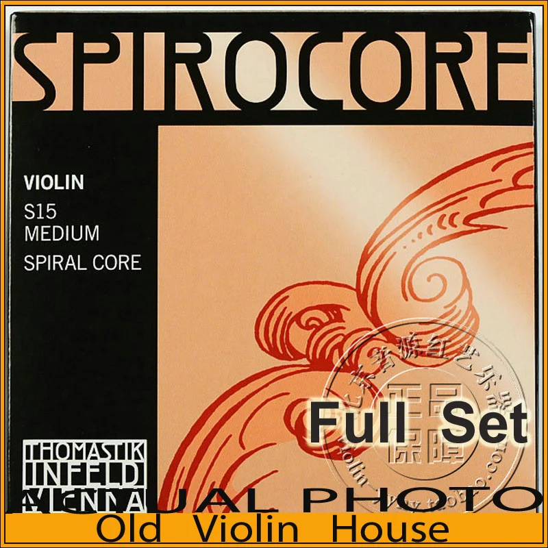 Original Thomastik  Spirocore (S15) Violin Strings , Aluminum E, Full set,made in Austria ,Hot sell