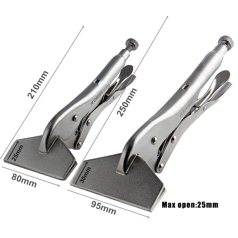 RDEER 7''/10'' Flat Head Locking Grip Pliers Wear Resistant Vice Grips Clamping Hand Tools