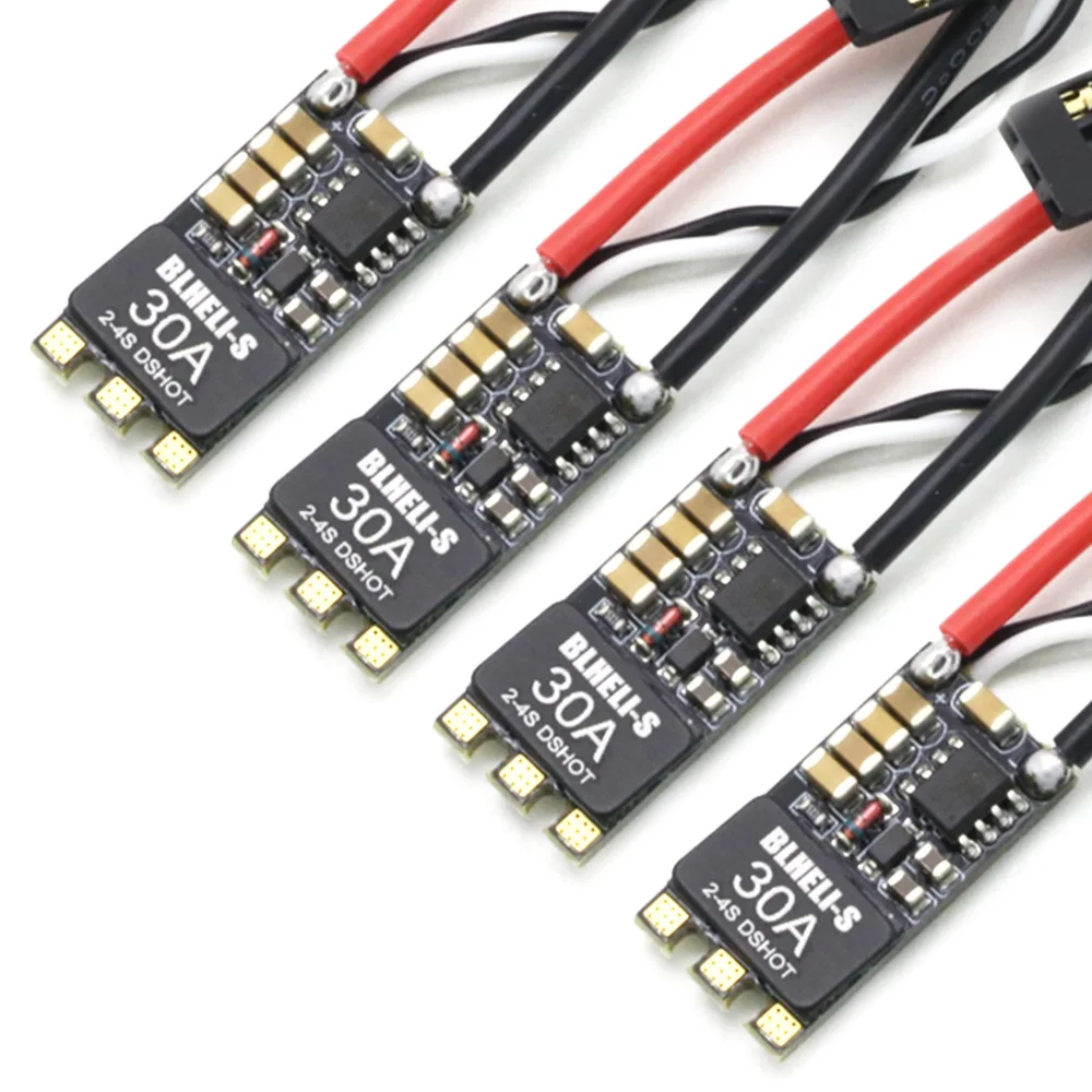 4szt 30A-S 30A - S ESC BLHeli_S OPTO 2-4S Obsługuje Mulitshot Oneshot42 OneShot125 Dla Rc FPV Drone