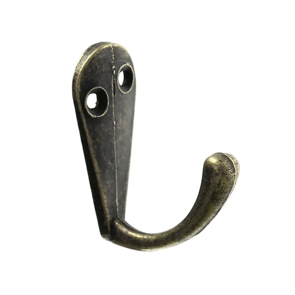 Wall Hooks,Apartments Hook Bronze Tone With 2 Holes,3.4cm x1.4cm,1000pcs