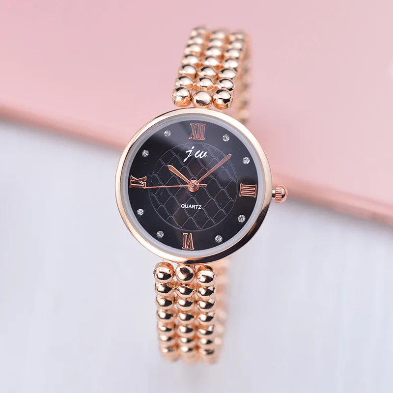 Fashion JW Brand Women Luxury Pearl bracelet Gold Quartz Watch Diamond Timepiece ladies Gift Student wrist watches relojes mujer