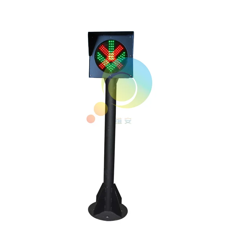 Toll station 200mm red cross green arrow in one unit stop go LED traffic signal light