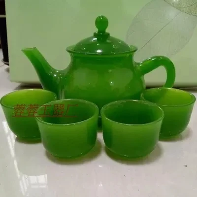 

Afghanistan White Jade Dark Green Kung Fu Teacup
