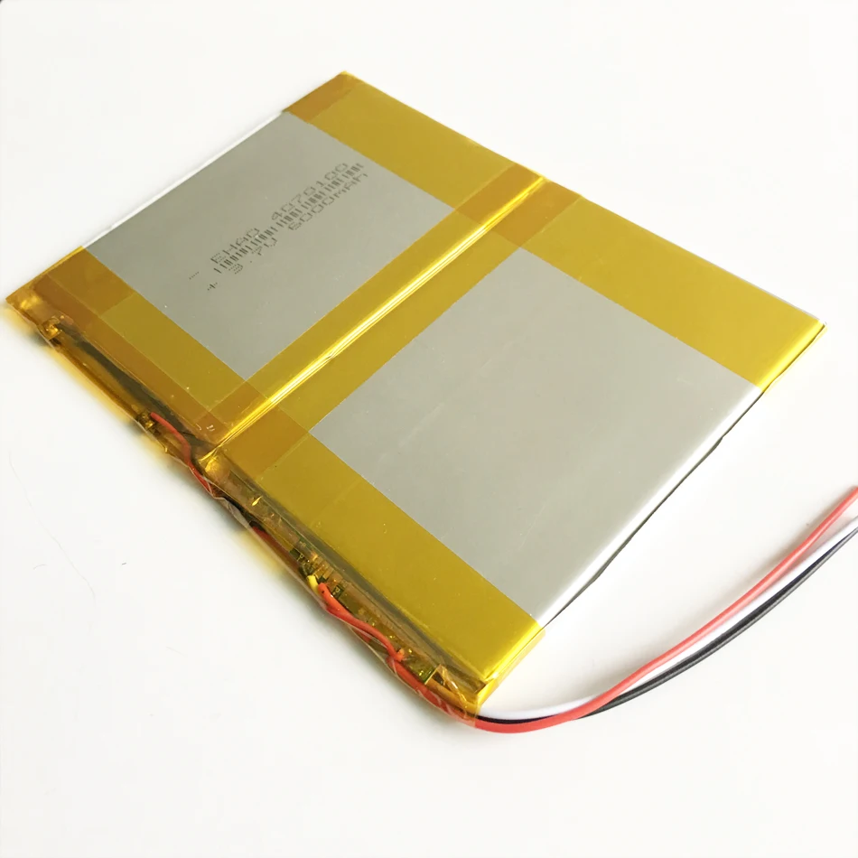 Pilha de bateria recarregável do polímero do lítio, Li-Po, GPS, PSP, DVD Power Bank, PAD, DIY, E-Book, Tablet, PC, 3.7V, 6000mAh, 40140100
