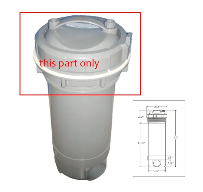 spa pressure filter head cover replacement, filter skimer head& spa filter accessories for china spa JNJ WINER MONALISA JAZZI