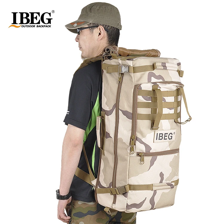 

60L Mountaineering Bag Outdoor Backpack Time Backpack Travel Travel School Waterproof Belt Notebook Sandwich A4407