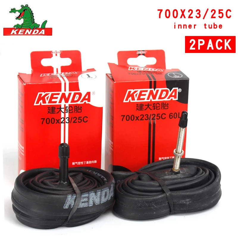 

2PCS Kenda Bicycle Inner Tube 700X23/25C American valve French valve 700C Cycling Mountain Bike Butyl Rubber Tire parts