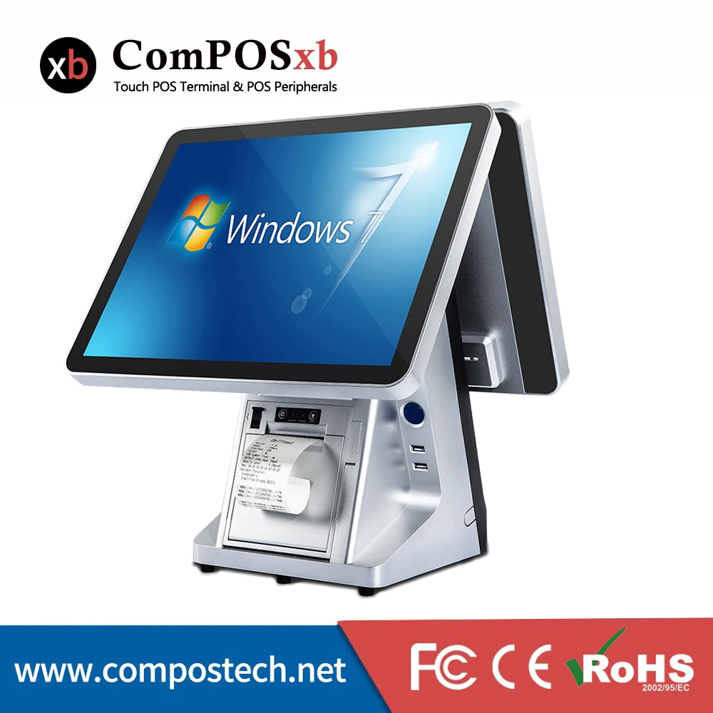 ComPOS New Cashier Register 15 Inch All In One Machine TFT LCD EPOS System POS1520