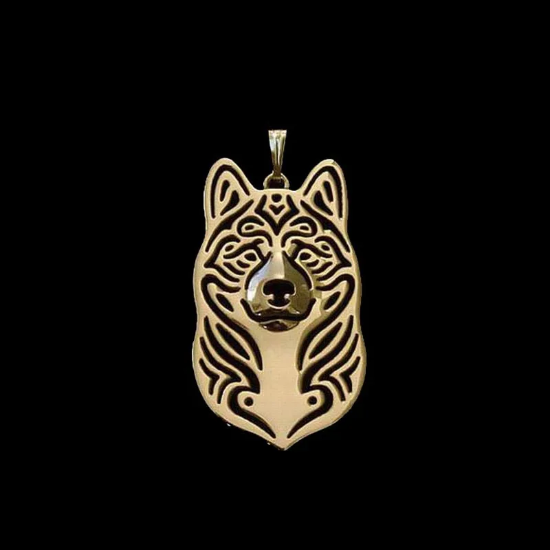 Jewelry Alloy Pet Dog Pendants Women Metal Akita Dog Pendants