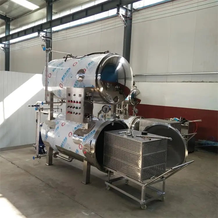 300kg/time Double-Deck Canned Food High Pressure Autoclave Sterilizer Price