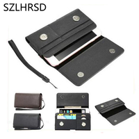 SZLHRSD Men Belt Clip Leather Pouch Waist Bag Phone Cover for Maze Alpha X HomTom S9 Plus Phone Cases Cell Phone Accessory