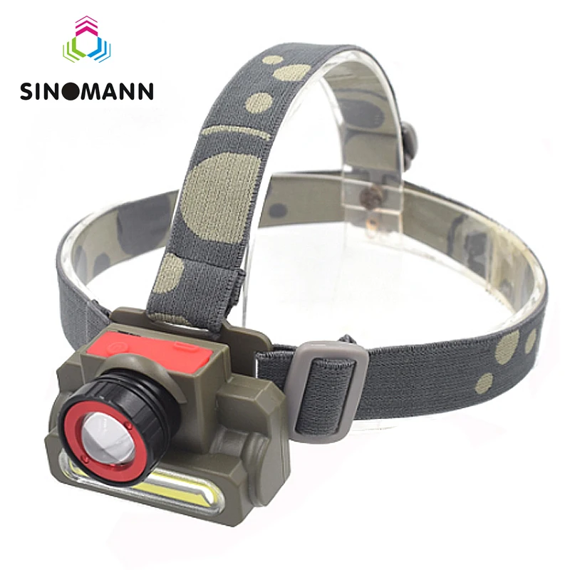 

LED Headlamp 800 Lumens USB Rechargeable Head lamp Cob+XPE Led HeadLight 3 Modes Led Head lamp Light