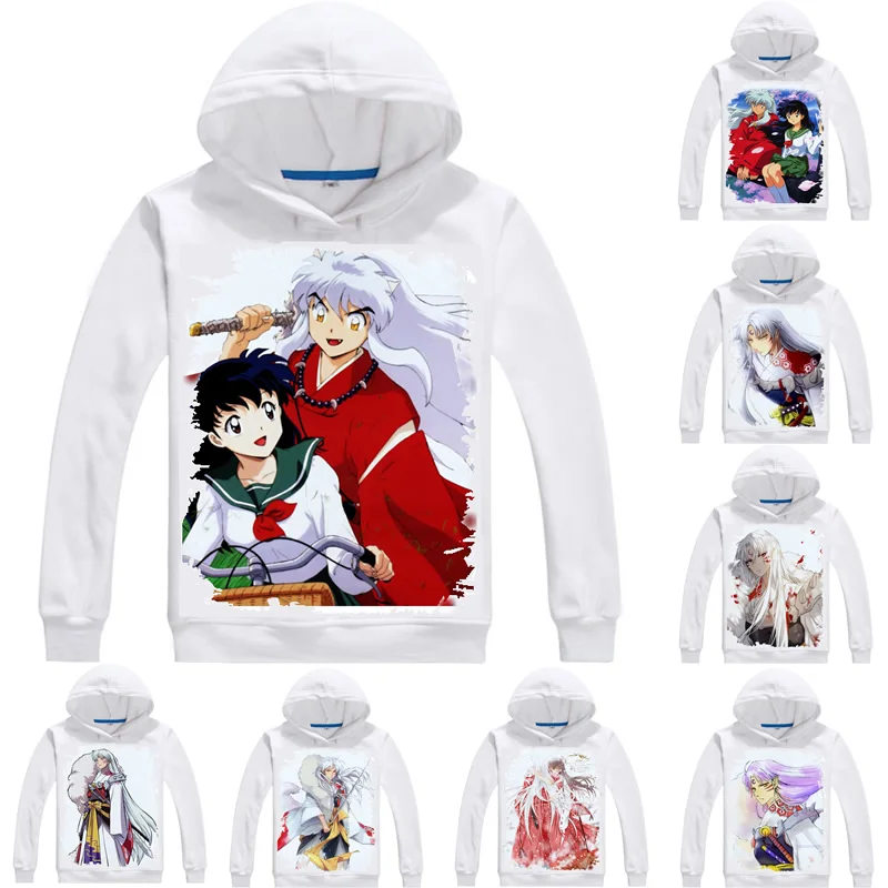 Inuyasha A Feudal Fairy Tale Hoodies Men Hip Hop Anime hoodie Sengoku Otogizoshi Inuyasha Sesshomaru Kikyo Cosplay Sweatshirts