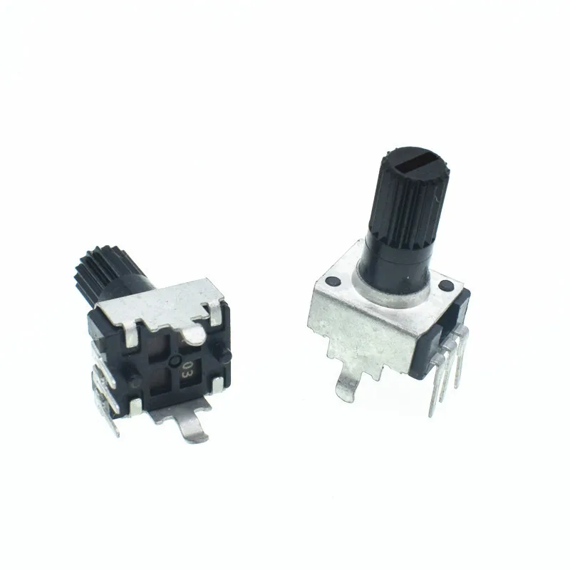 10pcs RV09 vertical 12.5mm Shaft 5K 10K 50K 100K 0932 Adjustable Resistor 9 type 3Pin Seal Potentiometer