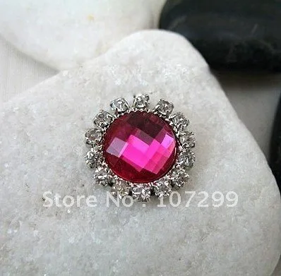 

Wholesale-- 50pcs/pack Fuchsia New Arrival A-Grade Rhinestone Circle Diamante Cluster Craft DIY