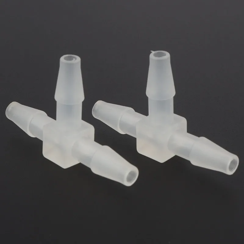 Wholesale 100pcs 1.6-15.8mm PP Plastic Pagoda Tee Connectors Aquarium Fish Tank Air Pump Fittings Drip Irrigation Hose Joints