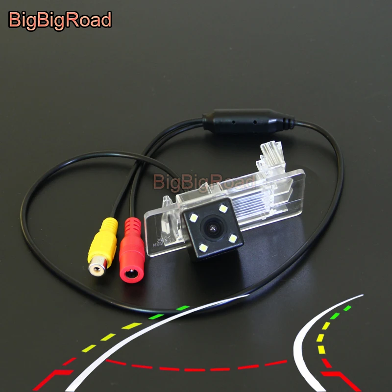 

BigBigRoad Car Intelligent Dynamic Trajectory Tracks Rear View Camera For Skoda Rapid Liftback / Hatchback 2012 2013 2014 2015